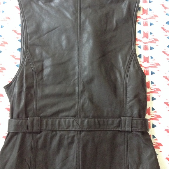 Leather Moto Vest - Picture 2 of 7
